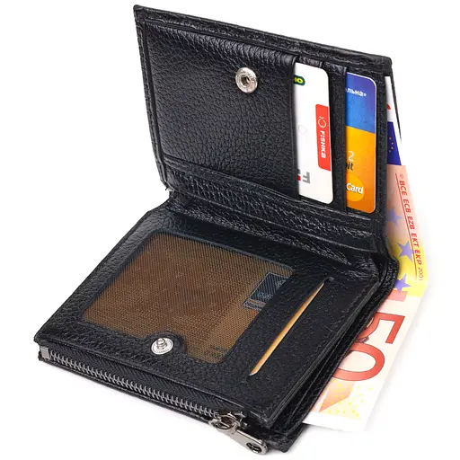 Кожаный кошелек Canpellini 9.7х11.5х1.5 см acs0025181 - фото 3