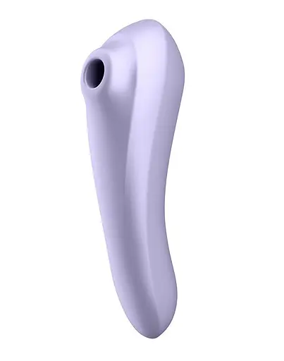 Вібратор з вакуумним стимулятором клітора Satisfyer Dual Pleasure бузковий - фото 4