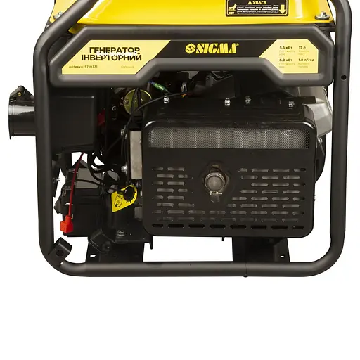 Генератор інверторний SIGMA 5.5/6.0кВт, однофазний, ручний/електро запуск, з виведенням під АВР (5710771) - фото 2