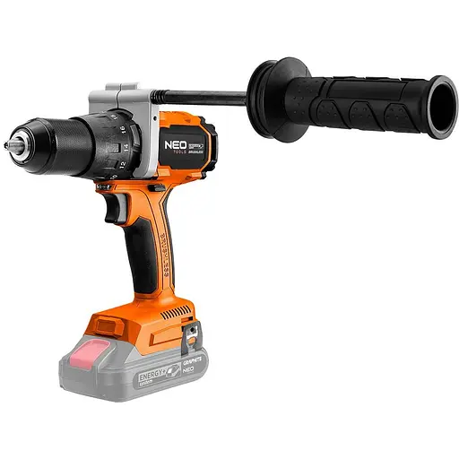 Шуруповерт-дрель аккумуляторный Neo Tools Energy+ 18В бесщеточный 100 Нм 0-480 0-1900 об/мин 1.56 кг без АКБ и ЗП