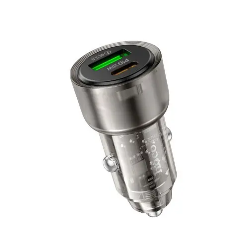 Автомобильное зарядное устройство для HOCO Z52 Spacious PD38W(1C1A) car charger черный - фото 1