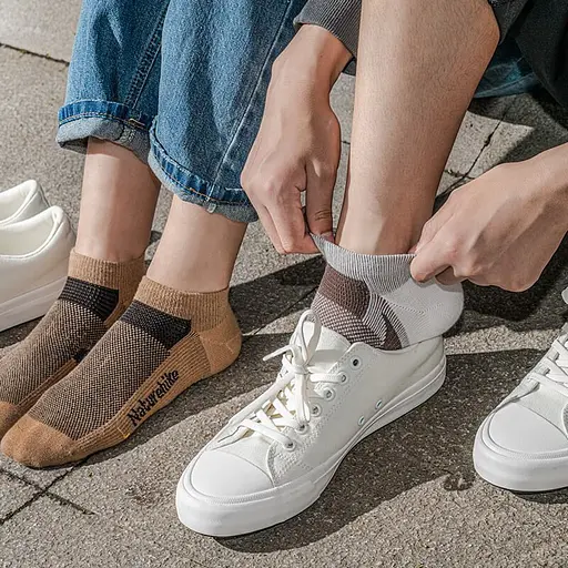 Набор быстросохнущих носков Naturehike NH21FS013 3 пары (бежевые + коричневые + черные) размер М (36-39) - фото 7