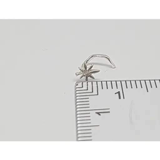 Срібна сережка-пірсинг в ніс Dear. 1001С - фото 5