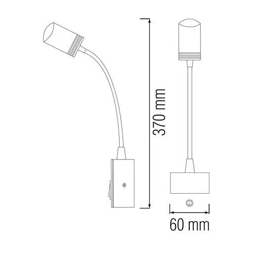 Підсвітка дзеркал-картин LED "TURNA" 3W 4200K чорний - фото 2