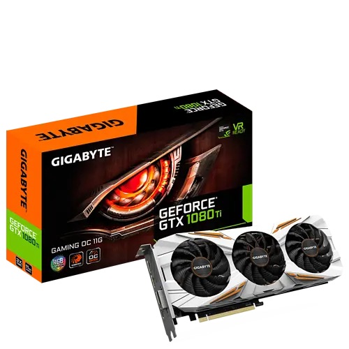 Видеокарта GeForce GTX 1080 Ti 11GB Gigabyte Gaming OC (GV-N108TGAMING OC-11GD) Б/У - фото 1