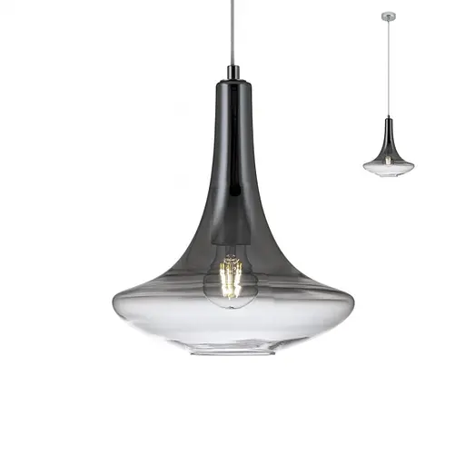 Подвесной светильник Redo DECANTER SU 1X42W E27 D265 SMOKY GREY SHADOW (5.1.1) 01-1623 - фото 1