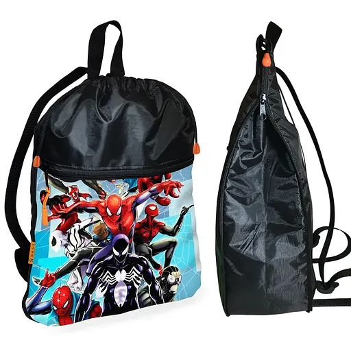 Рюкзак-мешок для школы Человек-паук "Spider-Man"детская сумка для обуви и спортивной одежды (01512)