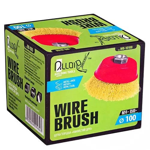 Щітка торцева Alloid Building Tools кручений дріт 100 мм (WB-10100) - фото 3