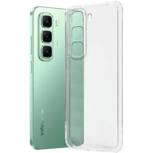 TPU чехол Epik Transparent 1.5 mm Full Camera для Infinix Hot 50 4G Бесцветный прозрачный