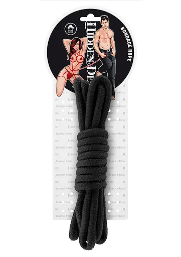 Верёвка Hidden Desire Bondage Rope 3 м чёрный - фото 3