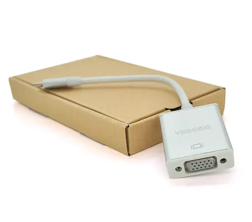Перехідник-конвертер VEGGIEG TV-S Type-C (male) - VGA (female) 10cm, 4K/2K