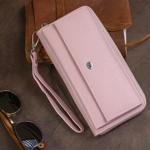 Кожаный женский кошелек ST Leather 20х10х2 см acs0015306 - фото 9