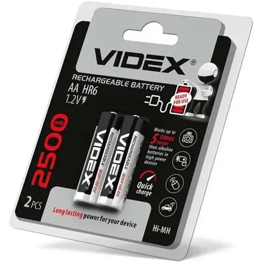 Акумулятор Videx R6 2500mAh (передзаряд) BLI 2 - фото 1