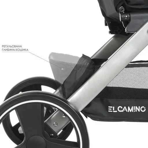 Детская прогулочная коляска-книга El Camino ME 1053N Dynamic Pro Onyx Черная - фото 4