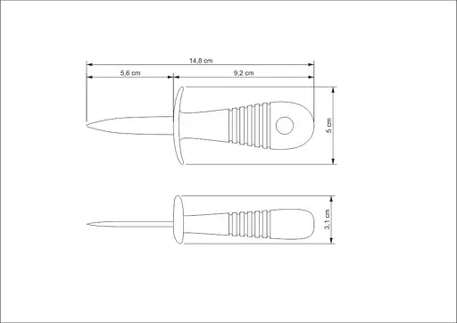 Ніж для устриць Tramontina Utilita 76 мм kuh0015777 - фото 2