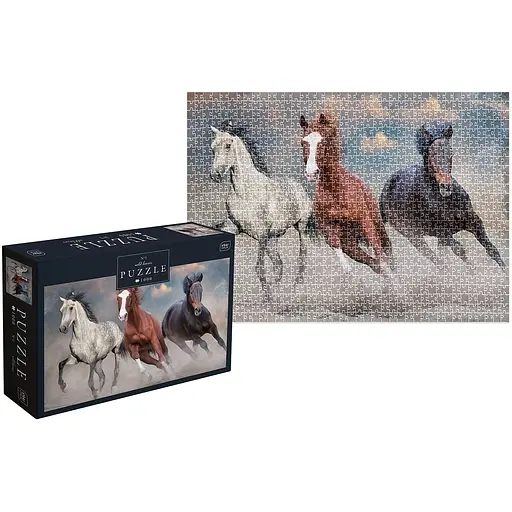 Пазлы трехслойные Interdruk Horses 1, 1000 шт. (384966) - фото 3