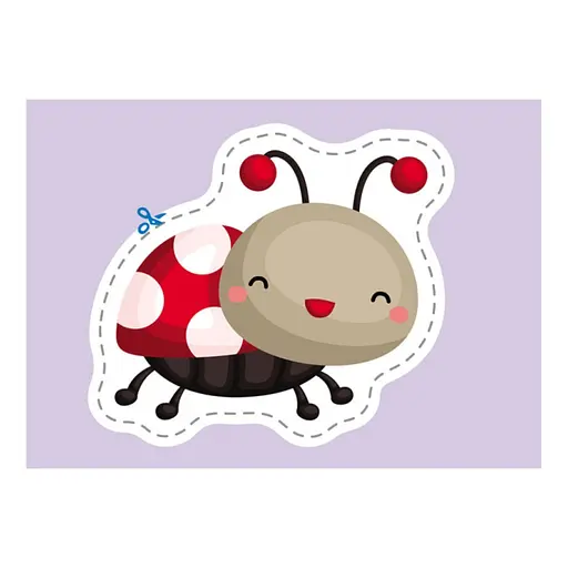 Вырезалки для самых маленьких. Разноцветные насекомые КЕНГУРУ 1376001 от 3 лет - фото 4