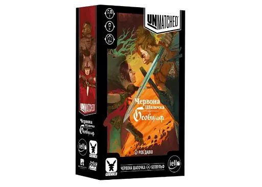 Настільна гра Geekach Games Unmatched: Червона Шапочка проти Беовульфа (Unmatched: Little Red Riding Hood vs. Beowulf) (укр.) (GKCH054RB)