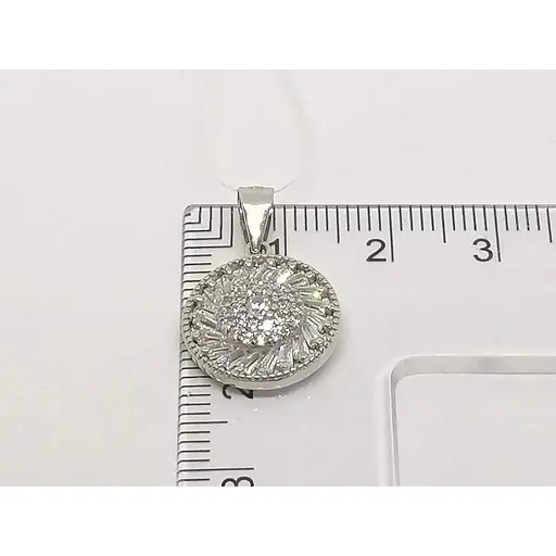 Срібна підвіска Подіум з фіанітами. GP1341 - фото 5