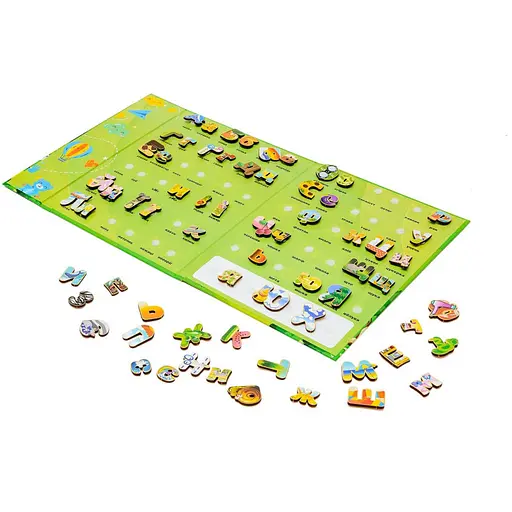 Развивающий детский набор PuzzleOK Алфавит на липучках 66 букв Puz-26919  - фото 3