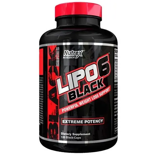 Жироспалювач Nutrex Research Lipo-6 Black Power Full Extreme Potency 120 капсул - фото 1