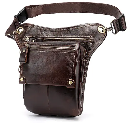 Кожаная барсетка мужская Vintage 16х12х3,5 см acs0014742 - фото 4