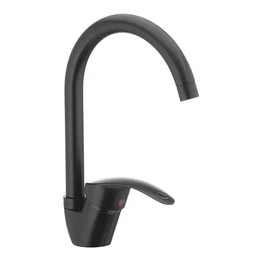 Змішувач для кухні CRON MARS 777-G чорний CR0786 - фото 1