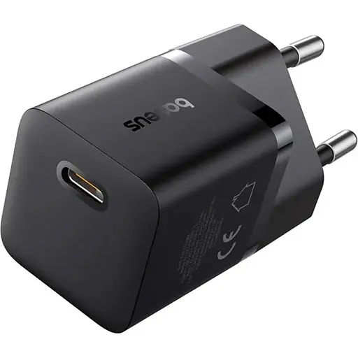 Мережевий зарядний пристрій Baseus GaN5 Mini Fast Charger Type-C 25W Black (P10110909113-00) [139985] - фото 1
