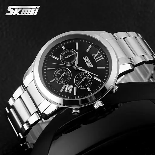 Чоловічий наручний годинник Skmei Tandem 9097 Чорний - фото 5