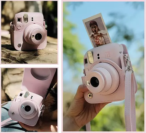 Чехол для фотоаппарата Fujifilm Instax Mini 12 розовый - фото 4