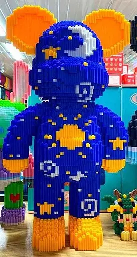 Конструктор Limo Toy Magic Blocks Stars на 4955 деталей, ведмедик Bearbrick 50 см - фото 4