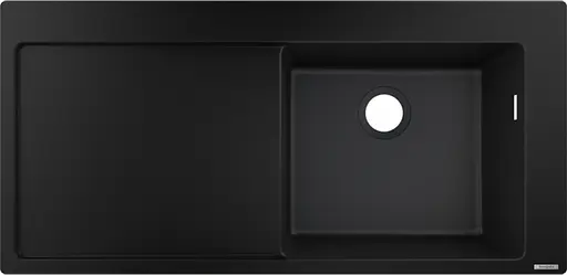 Кухонная мойка Hansgrohe S514-F450 1050x510 полочка слева Graphiteblack 43314170, Черный - фото 1