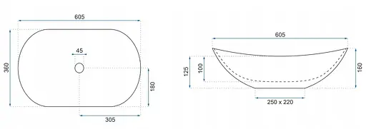 Умивальник Rea Royal накладний statuario marble matt REA-U8010, Мармур - фото 5