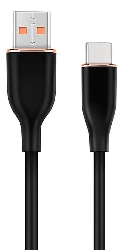 Кабель USB AM-Type-C, 1.5 м, черный, Cablexpert, 2.1A (CC-USB2S-AMCM-1.5M-BK) - фото 1