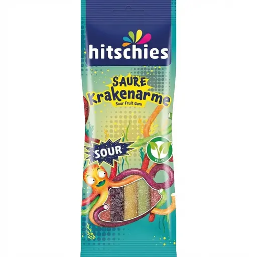 Цукерки жувальні Hitschies Saure Krakenarme 75 г