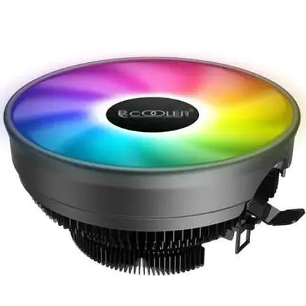 Кулер для процесора Pccooler E126M PRO чорний алюміній 1x120 мм RGB для Intel 1700/1200/115x AMD AM5/AM4 висота 70 мм - фото 1