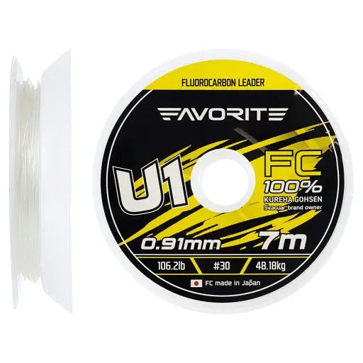Флюорокарбон Favorite U1 FC 7 м 30/0.91 мм 106.2 lb/48.18 кг