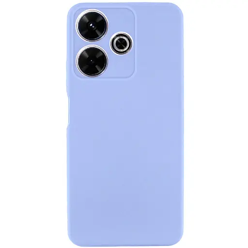 Чохол Getman TPU Liquid Silk Full Camera для Xiaomi Redmi 13 4G/Poco M6 4G Бузковий/Light purple
