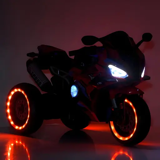 Електромобіль дитячий Bambi Мотоцикл M 6143EL-3 триколісний 12V7AH світло музика EVA - фото 5