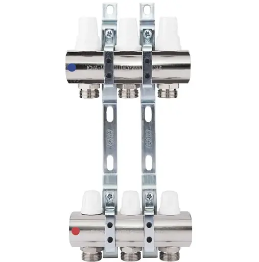 Колектор Icma 1" 3 виходи без витратиоміра NoK005 - фото 1