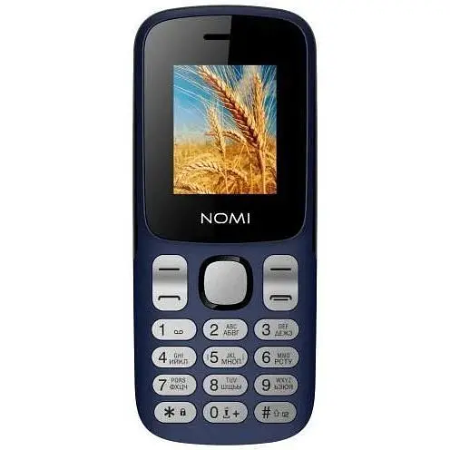 Мобільний телефон Nomi i1890 синій, 2 Sim, 1.77" (128x160) TFT, microSD, BT, MP3, Li-Ion 1700mAh - фото 1