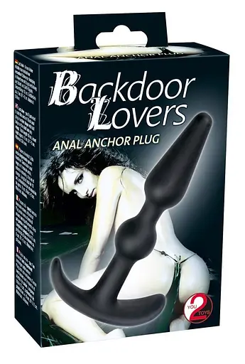 Анальна пробка You2Toys Backdoor Lovers Anal Plug 10 см (чорний) - фото 2