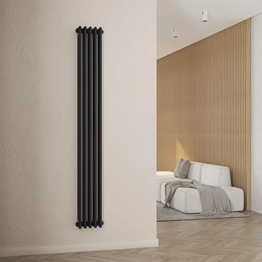 Радіатор дизайнерський Ideale Viola 13 5/1800/245 чорний, Чорний - фото 3