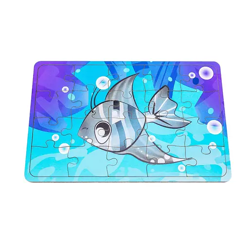 Детский деревянный пазл Морская рыбка PuzzleOK Арт-10031, 20 элементов - фото 1