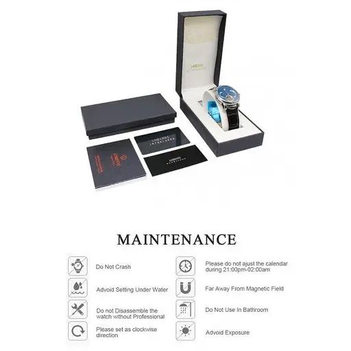 Чоловічий наручний годинник Lobinni Premium - фото 9