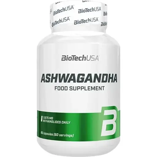 Ашваганда BiotechUSA Ashwagandha 60 капсул - фото 1