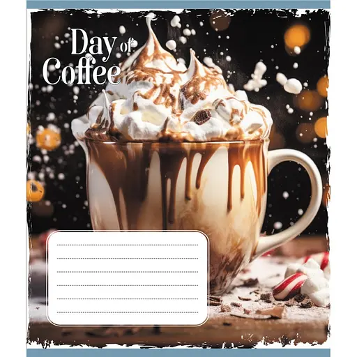 Тетрадь общая День с кофе 048-600193L-2 в линию, 48 листов