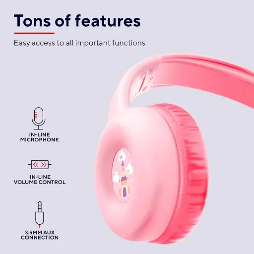 Навушники Trust Nouna Headphones mini-jack Mic рожеві - фото 4