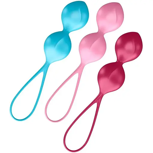 Вагинальные шарики Satisfyer V Balls диаметр 3,4 см вес 79-114-150 г монолитные 3 пары