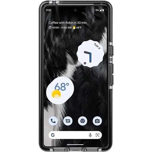 Оригинальный противоударный силиконовый чехол Tech21 Evo Check для Google Pixel 7 (6.3") Smokey Black T21-9546 - фото 9